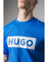 HUGO Tricou cu decolteu la baza gatului si imprimeu logo Nico - Pled.ro