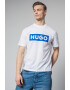 HUGO Tricou cu decolteu la baza gatului si imprimeu logo Nico - Pled.ro