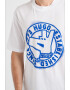 HUGO Tricou regular fit cu imprimeu Norieles - Pled.ro