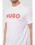 HUGO Tricou regular fit cu logo contrastant Dulivio - Pled.ro