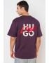 HUGO Tricou relaxed fit de bumbac cu logo Dlogotee - Pled.ro