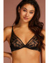 Hunkemoller Sutien de plasa cu broderie florala - Pled.ro