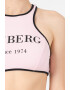 Iceberg Bustiera racerback de baie cu imprimeu logo contrastant - Pled.ro