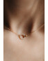 INDIRA Colier placat cu aur de 14K si zirconia Golden Linked 2 Microns - Pled.ro