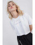 Instinctive Tricou crop cu imprimeu text - Pled.ro