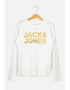 Jack&Jones Bluza cu decolteu la baza gatului si imprimeu logo contrastant - Pled.ro