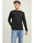 Jack & Jones Bluza de bumbac cu decolteu la baza gatului - Pled.ro