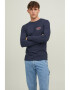 Jack & Jones Bluza de bumbac cu decolteu la baza gatului - Pled.ro