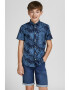 Jack & Jones Camasa cu maneci scurte si imprimeu tropical - Pled.ro