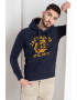 Jack&Jones Hanorac regular fit cu imprimeu logo Flock - Pled.ro