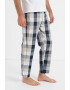 Jack & Jones Pantaloni de pijama cu model in carouri si banda logo in talie Simon - Pled.ro