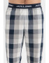 Jack & Jones Pantaloni de pijama cu model in carouri si banda logo in talie Simon - Pled.ro