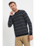 Jack & Jones Pulover din bumbac cu model in dungi Niko - Pled.ro