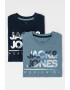 Jack & Jones Set de tricour si bluza cu imprimeu logo - 2 piese - Pled.ro