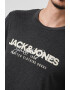 Jack & Jones Set de tricouri din bumbac cu decolteu la baza gatului si imprimeu logo - 2 piese - Pled.ro