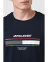 Jack & Jones Tricou cu decolteu la baza gatului si imprimeu logo - Pled.ro