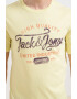 Jack & Jones Tricou cu decolteu la baza gatului si imprimeu logo - Pled.ro