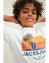 Jack & Jones Tricou cu decolteu la baza gatului si imprimeu logo - Pled.ro