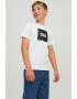 Jack & Jones Tricou cu decolteu la baza gatului si imprimeu logo - Pled.ro