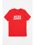 Jack & Jones Tricou cu decolteu la baza gatului si logo Corp - Pled.ro