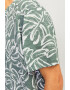 Jack & Jones Tricou cu decolteu la baza gatului si model tropical - Pled.ro