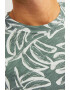 Jack & Jones Tricou cu decolteu la baza gatului si model tropical - Pled.ro