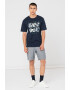 Jack & Jones Tricou cu imprimeu logo si grafic Floor - Pled.ro