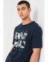 Jack & Jones Tricou cu imprimeu logo si grafic Floor - Pled.ro