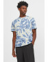 Jack & Jones Tricou cu model floral si decolteu la baza gatului - Pled.ro