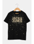 Jack & Jones Tricou de bumbac cu imprimeu cu pete decorative - Pled.ro