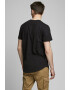 Jack & Jones Tricou din bumbac organic cu decolteu la baza gatului - Pled.ro