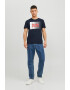 Jack & Jones Tricou din bumbac organic cu decolteu la baza gatului Corp - Pled.ro