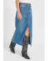 JdY Fusta lunga de denim cu slit frontal - Pled.ro