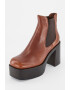 Jeffrey Campbell Botine de piele cu toc masiv - Pled.ro