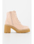 Jeffrey Campbell Botine de piele nabuc cu aplicatie cap-toe - Pled.ro