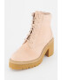 Jeffrey Campbell Botine de piele nabuc cu aplicatie cap-toe - Pled.ro