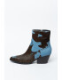 Jeffrey Campbell Ghete cowboy din piele cu par scurt Kelam - Pled.ro