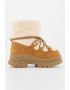 Jeffrey Campbell Ghete flatform cu garnituri de piele si piele shearling sintetica - Pled.ro