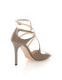 Jimmy Choo Sandale de piele cu barete multiple si toc inalt - Pled.ro