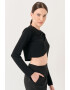 JIMMY KEY Bluza crop cu drapaje - Pled.ro