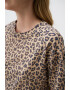 JIMMY KEY Bluza cu animal print si maneci scurte - Pled.ro