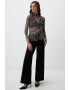 JIMMY KEY Bluza de plasa cu model animal print - Pled.ro