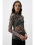 JIMMY KEY Bluza de plasa cu model animal print - Pled.ro