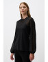 JIMMY KEY Bluza semi-transparenta cu buline - Pled.ro