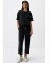 JIMMY KEY Pantaloni crop din amestec de modal - Pled.ro