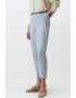 JIMMY KEY Pantaloni crop din chambray - Pled.ro