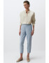 JIMMY KEY Pantaloni crop din chambray - Pled.ro