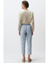 JIMMY KEY Pantaloni crop din chambray - Pled.ro