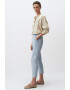 JIMMY KEY Pantaloni crop din chambray - Pled.ro