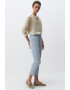 JIMMY KEY Pantaloni crop din chambray - Pled.ro